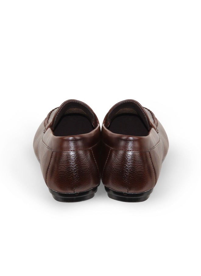 BOTELI Hollow Upper Rubber Sole Lazy Shoes Size 40-45 Leather Loafers For Men  - Image 2