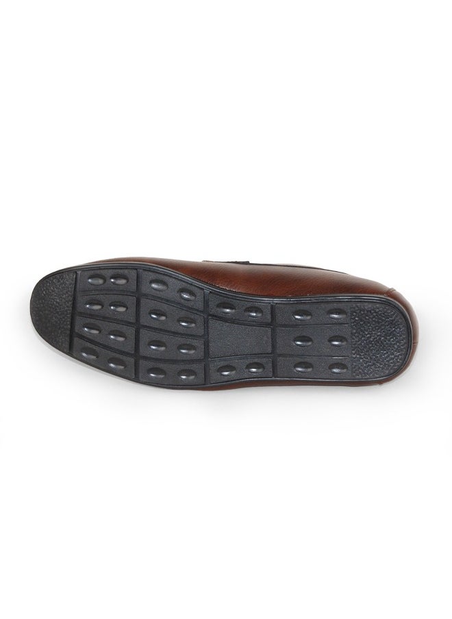 BOTELI Hollow Upper Rubber Sole Lazy Shoes Size 40-45 Leather Loafers For Men  - Image 3
