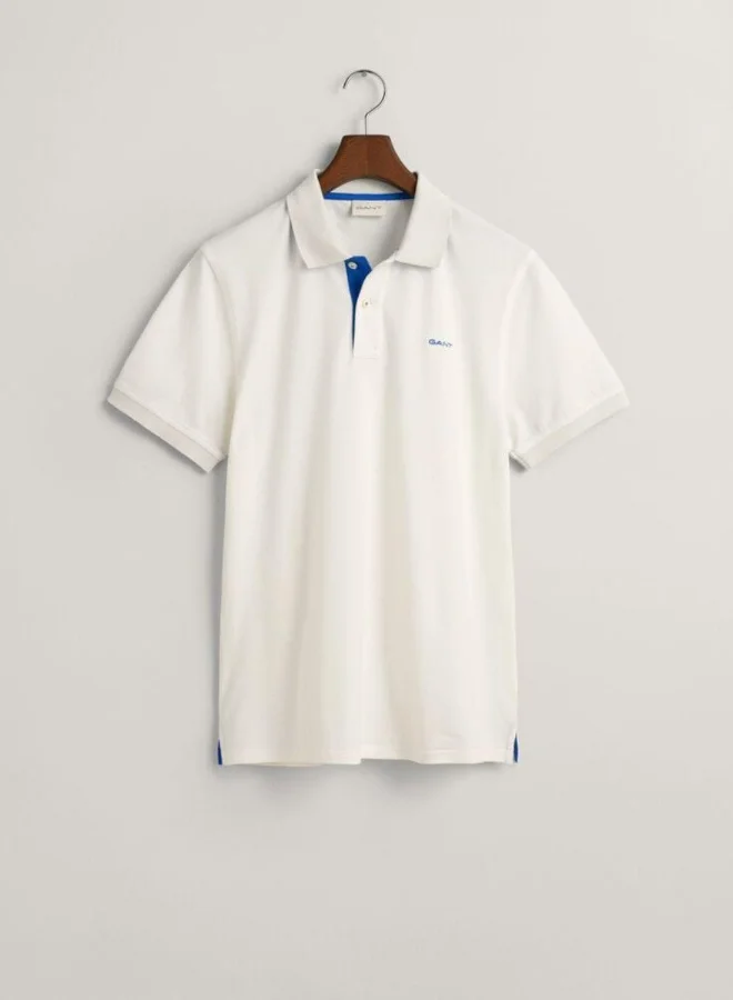 غانت Gant Contrast Piqué Polo Shirt