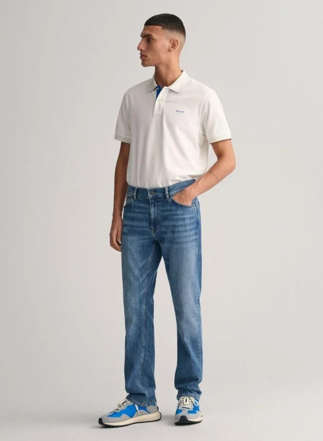 غانت Gant Contrast Piqué Polo Shirt