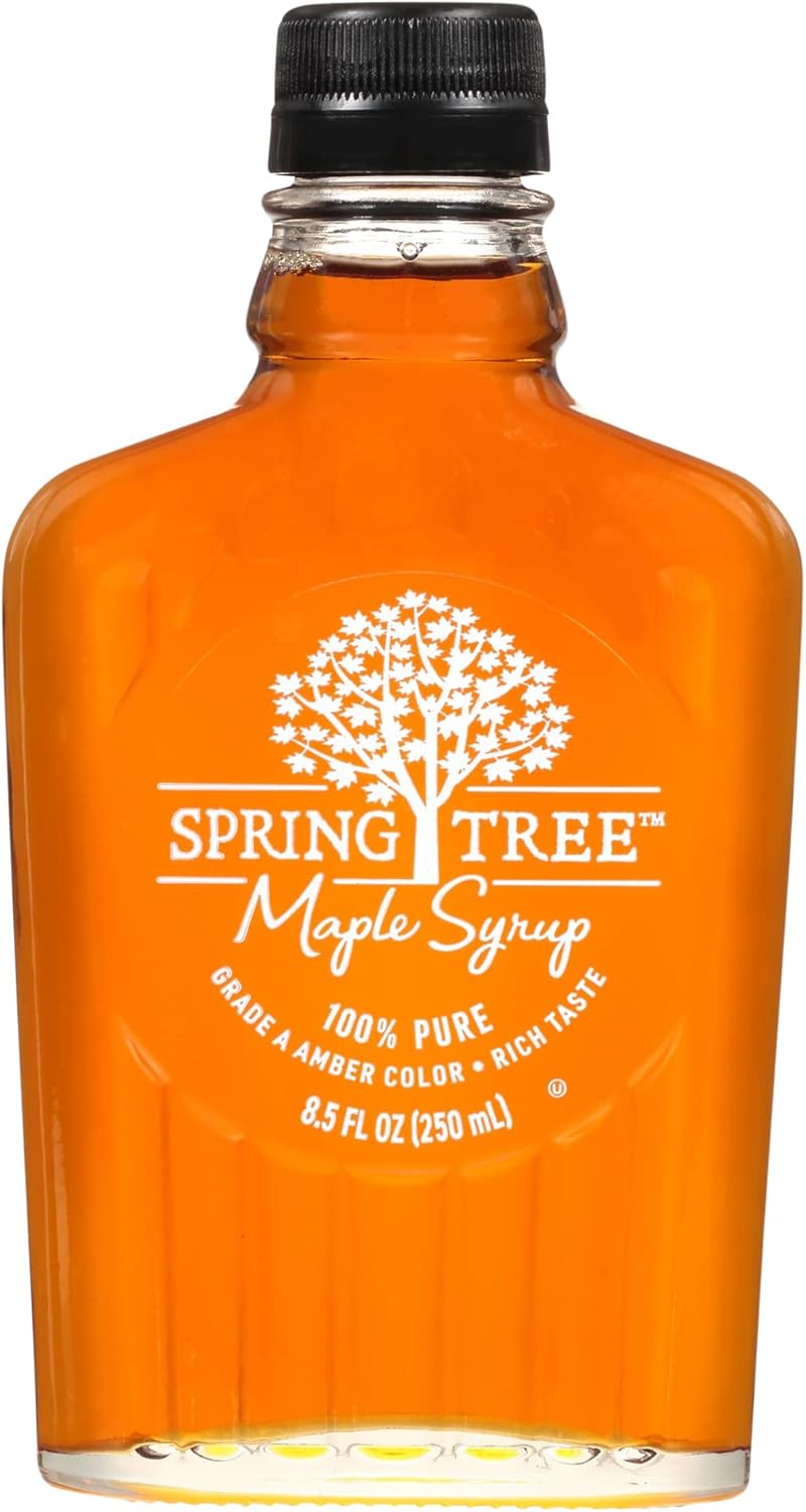 SPRING TREE شراب القيقب النقي 100% من سبرينغ تري - زجاجة سعة 8.5 أونصة سائلة - Image 1