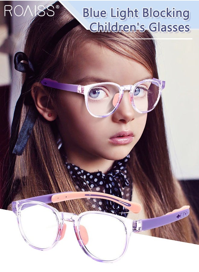 Kids Blue Light Blocking Glasses, Anti Eyestrain Computer Glasses, Gaming Eyewear UV400 Protection with Light Weight TR90 Frame for Boys Girls and Children Age 3-12, Clear Purple - pzsku/Z20FBA17A9DA9E25D16E0Z/45/_/1708336639/cfce9d12-22e4-4fde-98ab-1c1ef840a459