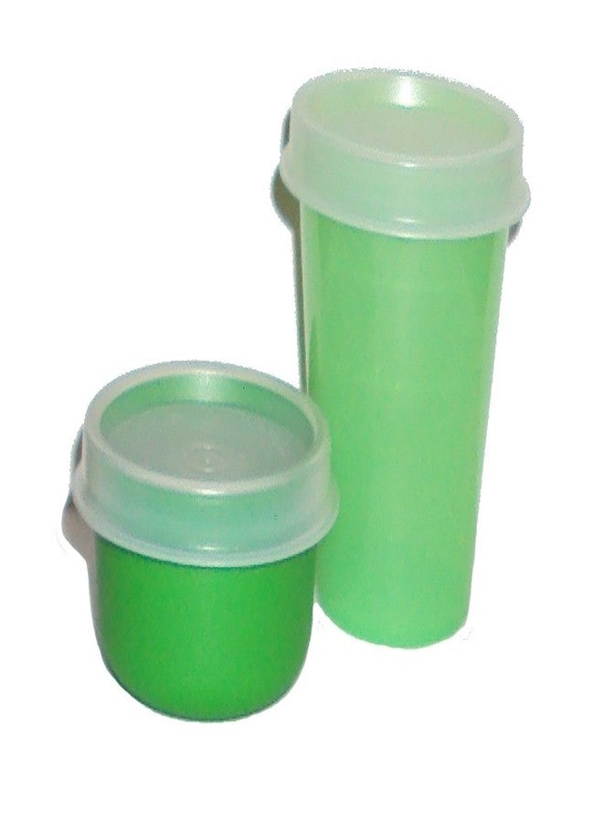 توبروير أوعية تابروير ميدجيت سميدجيتس الصغيرة، سعة 2 أونصة و1 أونصة، لون أخضر، طقم من قطعتين - Image 1