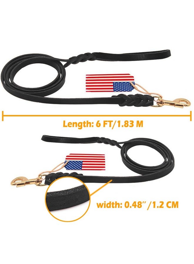 Highland Farms Select Premier 6Ft Leather Dog Training Leash. Made from Leather and is a Great Option for Hunting Dogs or General Obedience in The Backyard.Christmas Dog Gifts-Black - Image 5