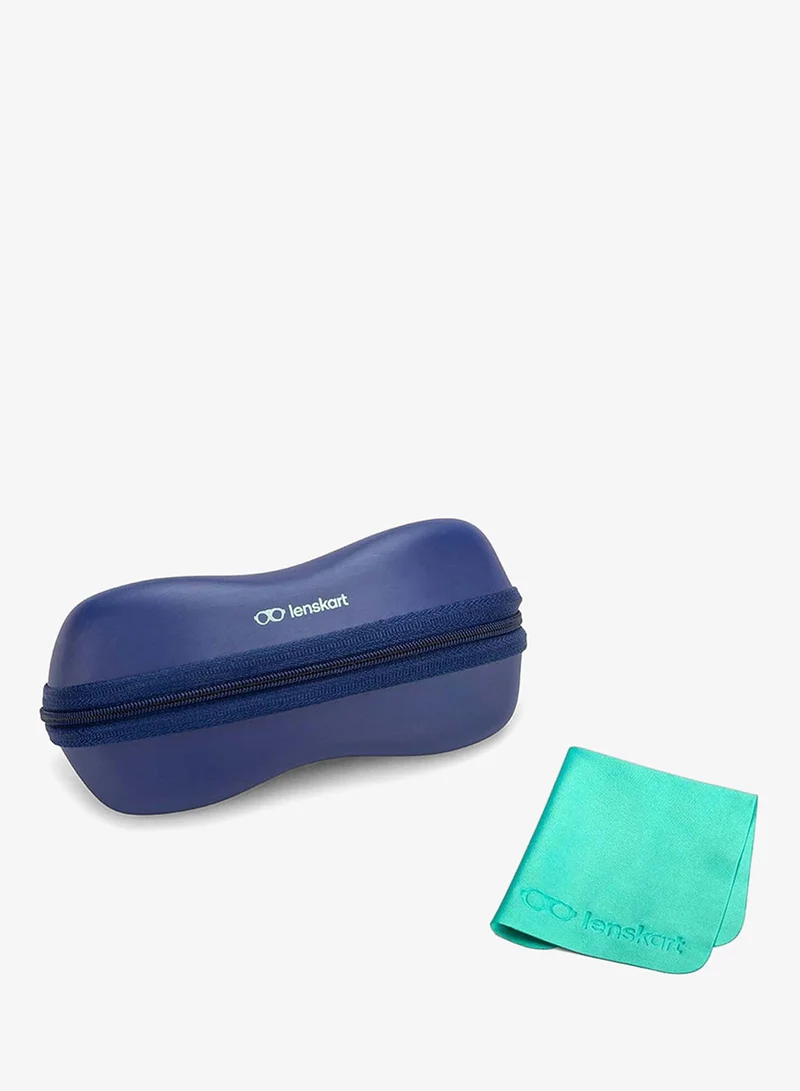 Vincent Chase  Vincent Chase By Lenskart | Mid Gunmetal Blue Solid Full Rim Rectangular | Lounge Tints | Branded Latest and Stylish Sunglasses | 100% UV Protection (UV 400) | Unisex | Medium | VC S17426  | Best Price UAE