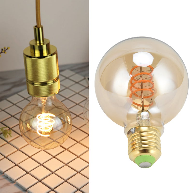 LED Bulb Vintage Flexible Filament Bulb E27 Lamp Holder 4W Warm Light Gold 110V for Home Bar Hotel - Image 3