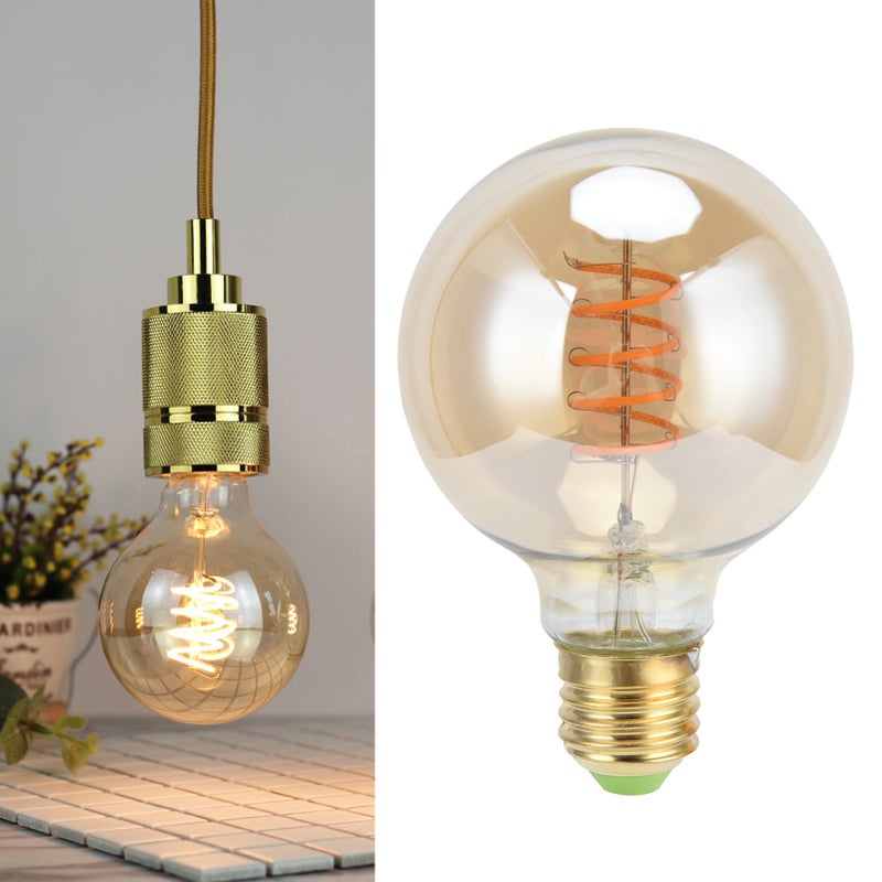 LED Bulb Vintage Flexible Filament Bulb E27 Lamp Holder 4W Warm Light Gold 110V for Home Bar Hotel - Image 2