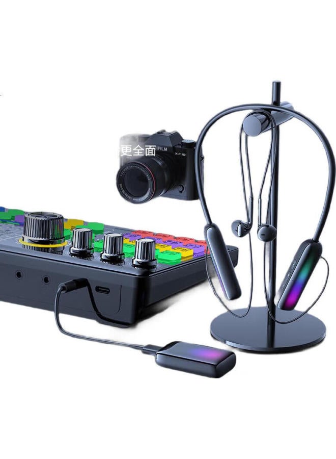 The Good Shepherd Good Shepherd Wireless Monitoring Headphones For Tiktok Singing, Sound Card Product Promotion, In-Ear Monitoring, Noise Reduction, Neck Strap, Earbuds, Outdoor Sports, Running, In-Ear Gaming, One-To - Image 3