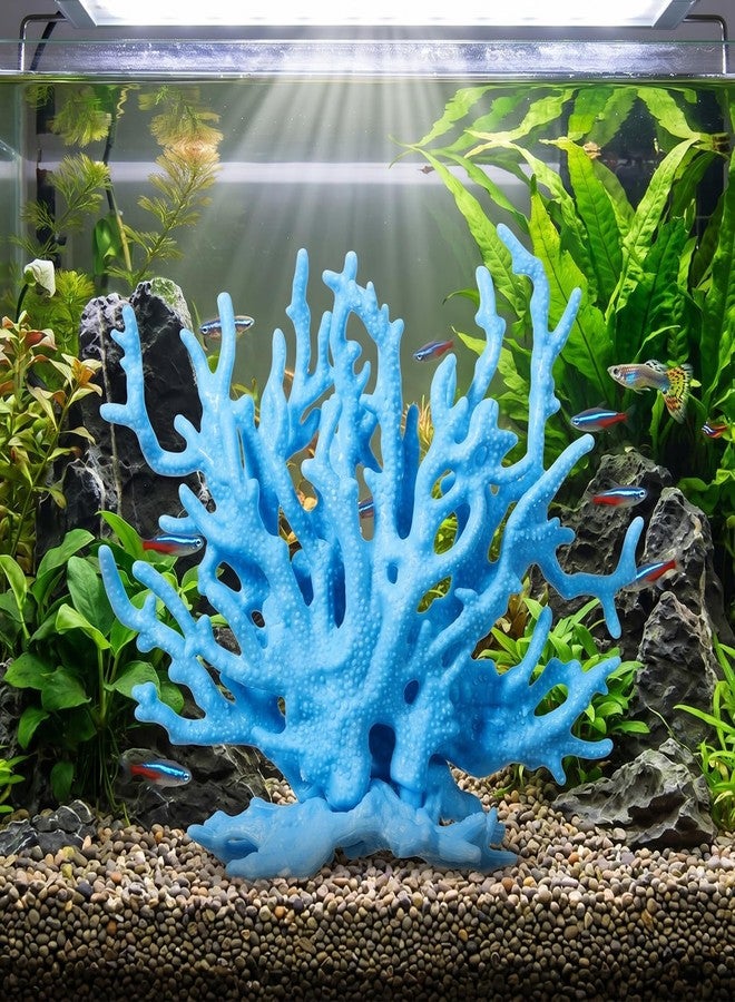 Psiriol Artificial Aquarium Coral Ornament, Plastic Fish Tank Plants Decoration, Fish Tank Fake Coral, Cute Fish Tank Decorations, Multi-Purpose Simulation Water Grass for Aquarium Landscape - Image 3