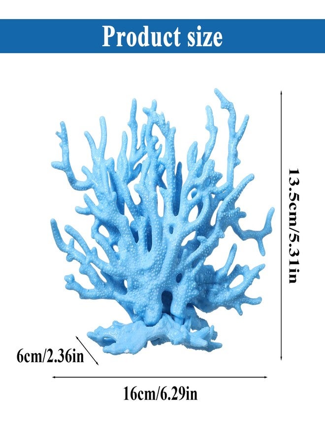 Psiriol Artificial Aquarium Coral Ornament, Plastic Fish Tank Plants Decoration, Fish Tank Fake Coral, Cute Fish Tank Decorations, Multi-Purpose Simulation Water Grass for Aquarium Landscape - Image 2