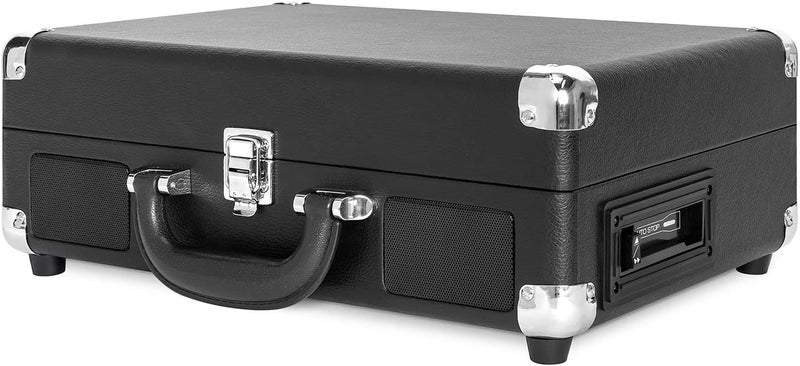 Victrola VSC-500BTC-BLK Vinyl Suitcase Record Player with Cassette and Bluetooth Connectivity - Image 2