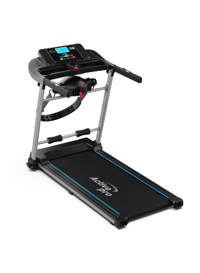 Active Pro جهاز المشي الكهربائي آكتف برو 6 في 1 بقوة 2.0 حصان – انحدار يدوي، طي هيدروليكي، قدرة تحمل 120 كجم، شاشة LCD - Image 1