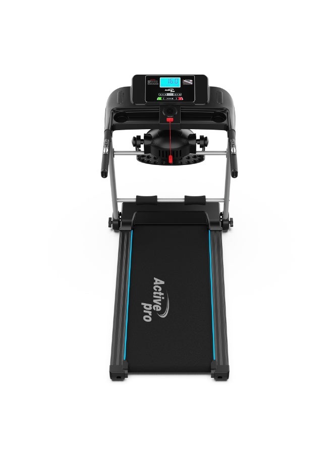Active Pro جهاز المشي الكهربائي آكتف برو 6 في 1 بقوة 2.0 حصان – انحدار يدوي، طي هيدروليكي، قدرة تحمل 120 كجم، شاشة LCD - Image 3