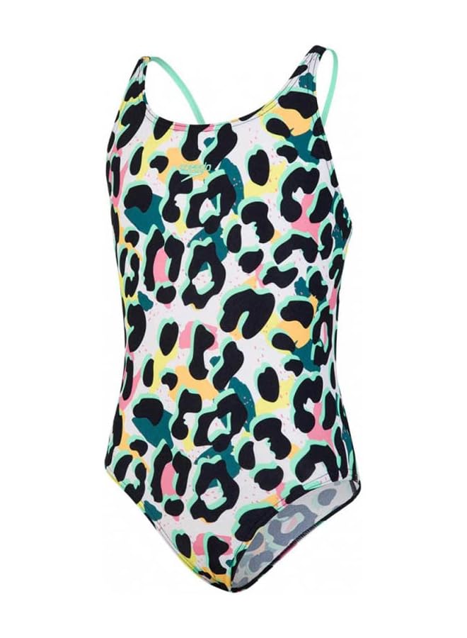 سبيدو ملابس سباحة Junglespeak Allover Tieback للبنات، Junglespeak أسود/أبيض، مقاس 164 للأطفال، ملابس سباحة للرجال 2020 - Image 1