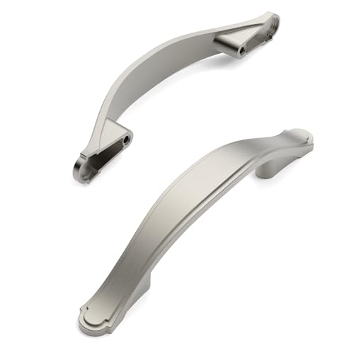 Amerdeco 10 Pack Brushed Satin Nickel Cabinet Pulls 3 Inch76mm Hole Center Cabinet Hardware Kitchen Cabinet Handles for Bathroom Dresser Pulls ZH0068 - Image 3