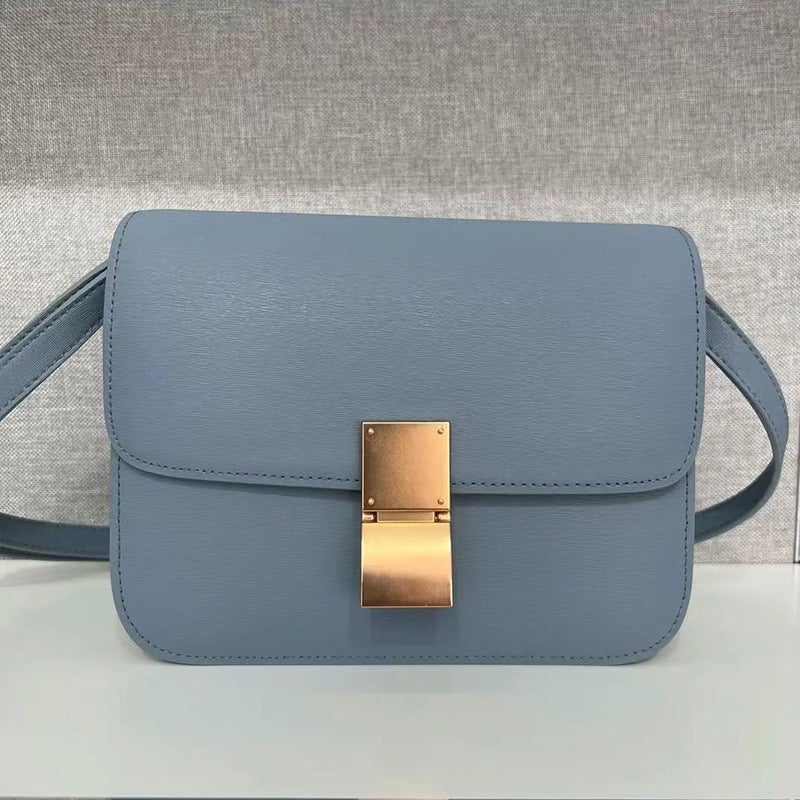 Genuine Leather Bxo Tofu Bag For Women Style High-End Fashion Versatile Retro Small Square Bag Single Shoulder Crossbody Bag - Image 5