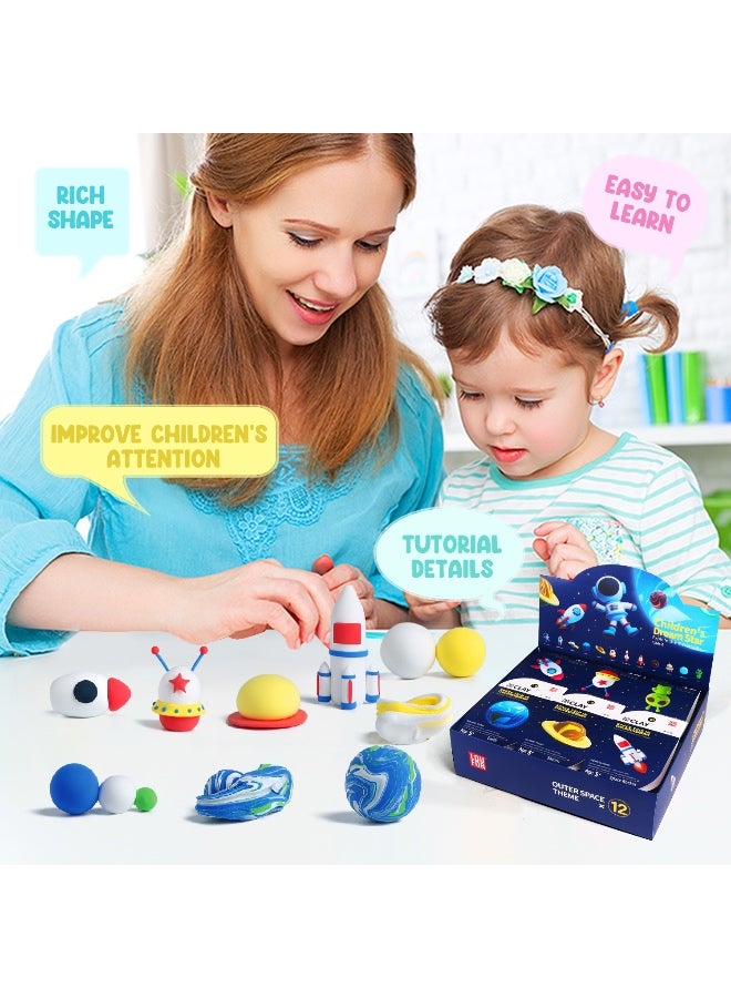 PLAYZO Air Dry Clay Kit for Kids – 12 Colours DIY Modelling Clay Set with Tools, Creative Educational Craft Toy Gift for Boys & Girls (Non-Toxic) - Image 5