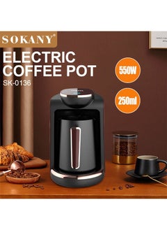 sokany Turkish Coffee Maker, Cafeteras Electricas, Automatic Electric Coffee Maker, Greek Coffee Machine, 1-4 Cups  - Image 2