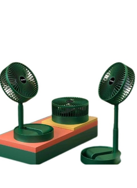 Portable Telescopic Folding Fan – 3-Speed, Silent & Easy to Clean