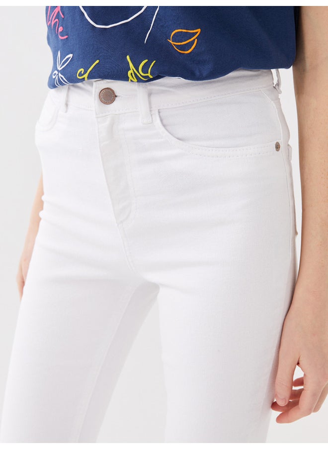 LC WAIKIKI - High Waisted Super Skinny Fit Regular Women's Denim Trousers - Image 1