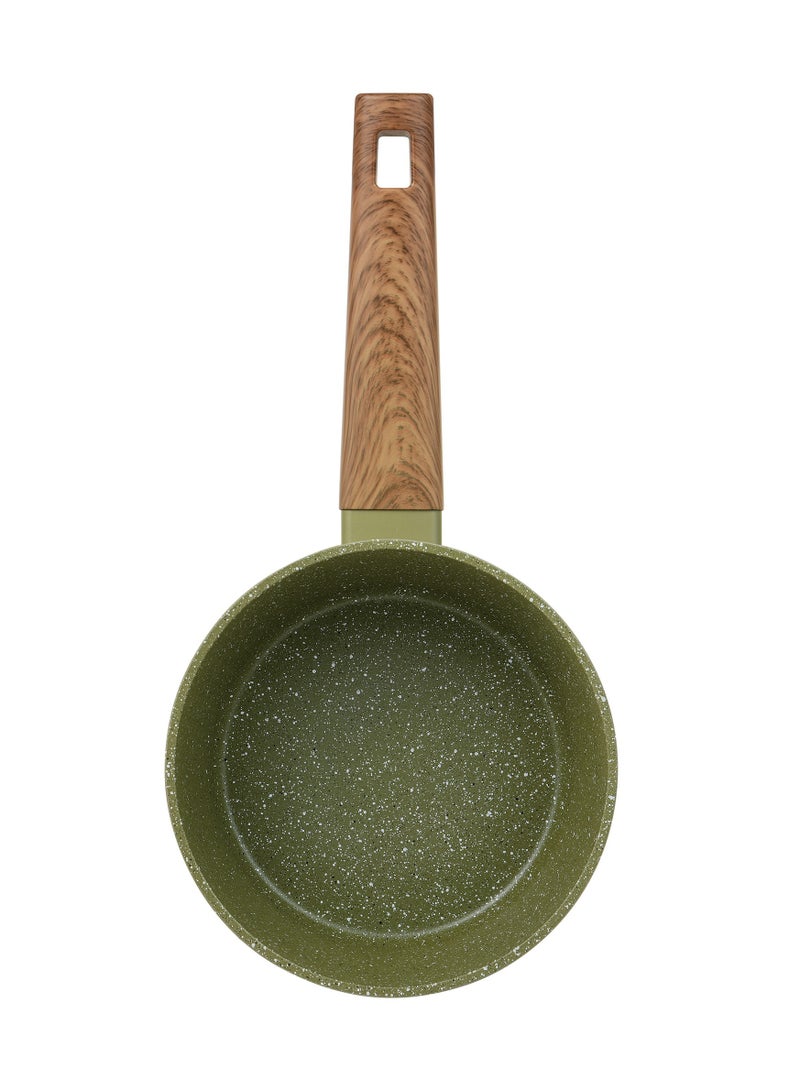 BERGNER ACADIA FORGED ALUMINUM  SAUCEPAN W LID 16X7.5CM WITH  INDUCTION BOTTOM, GREEN COLOR, BG56238GR  - Image 4