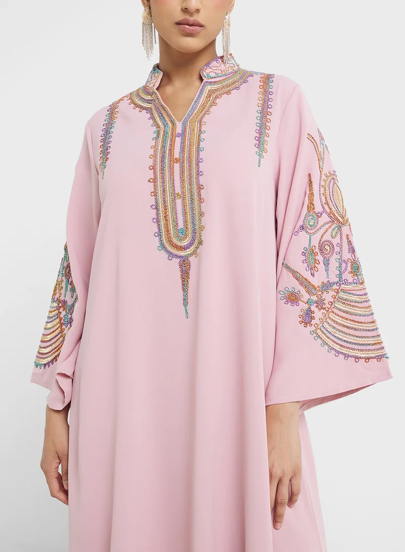 Khizana Embroidered Jalabiya