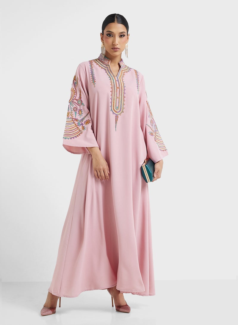 Khizana Embroidered Jalabiya - Image 1