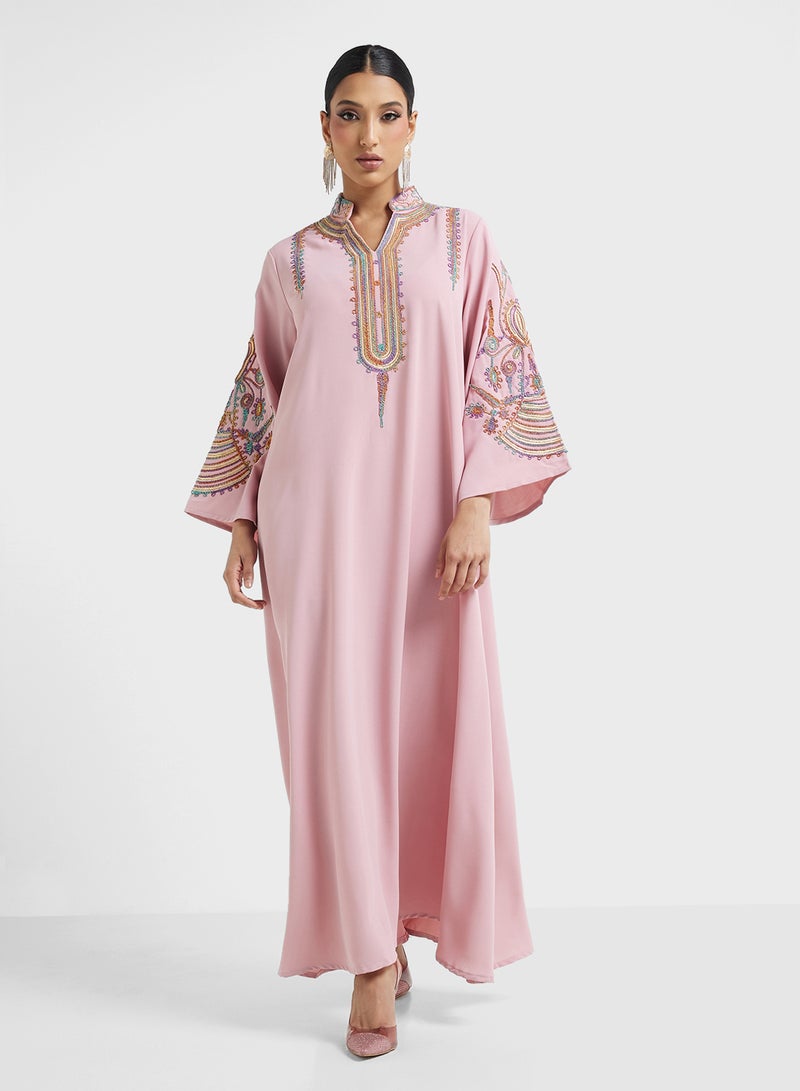 Khizana Embroidered Jalabiya - Image 4