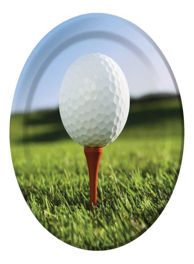 Creative Converting 8 Count Sports Fanatic Golf Sturdy Style Paper Dinner Plates, 8.75", Multicolor - Image 2