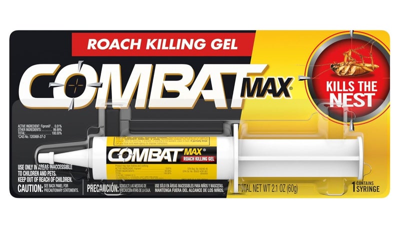 Combat Max Roach Killing Gel 60g Fast Acting Cockroach Killer Gel Syringe, Long Lasting Indoor Pest Control Bait for Kitchen & Bathroom, Kills Roaches & Nest Effectively - Image 1