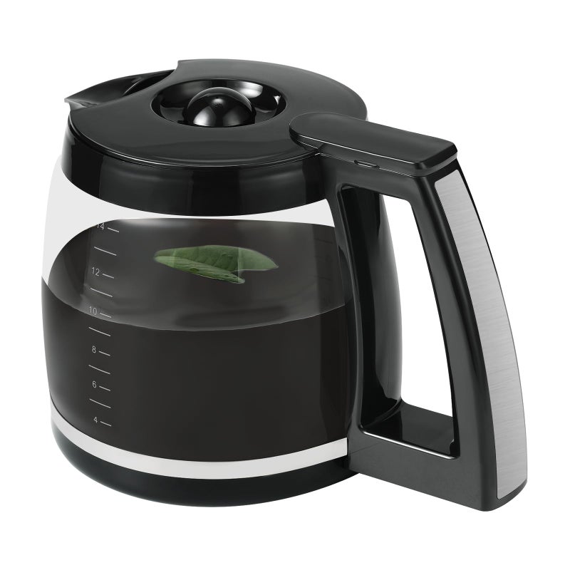 Roabertic 14-Cup Glass Coffee Carafe Replacement Compatible with Cuisinart Models DCC-3200P1, DCC- 3200, DCC-2200RC, Coffee Pot Replacement 14 Cup with Ergonomic Handle and Dripless Spout - Image 1