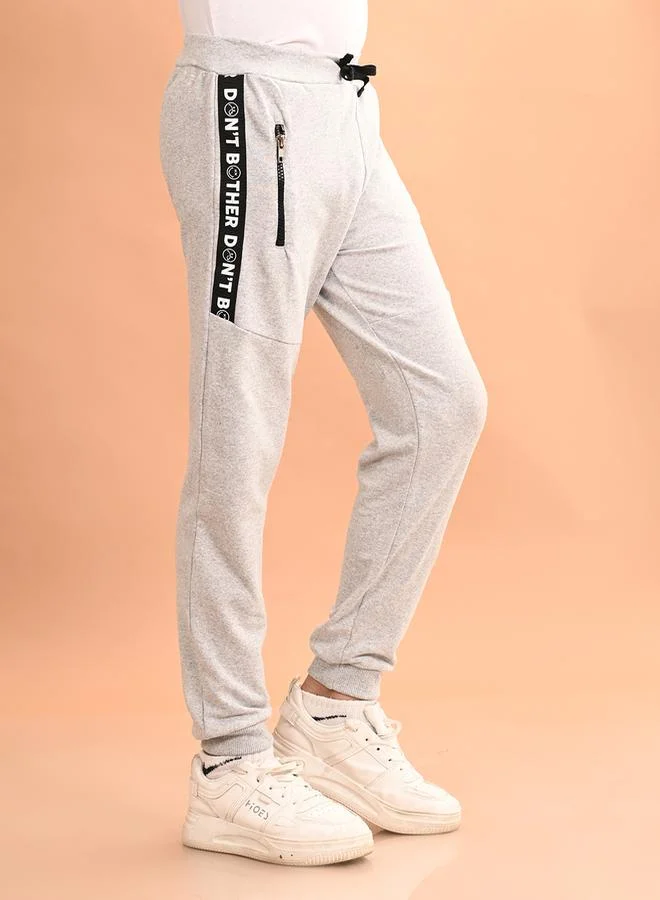 LILPICKS Text Print Ankle Length Joggers by Styli