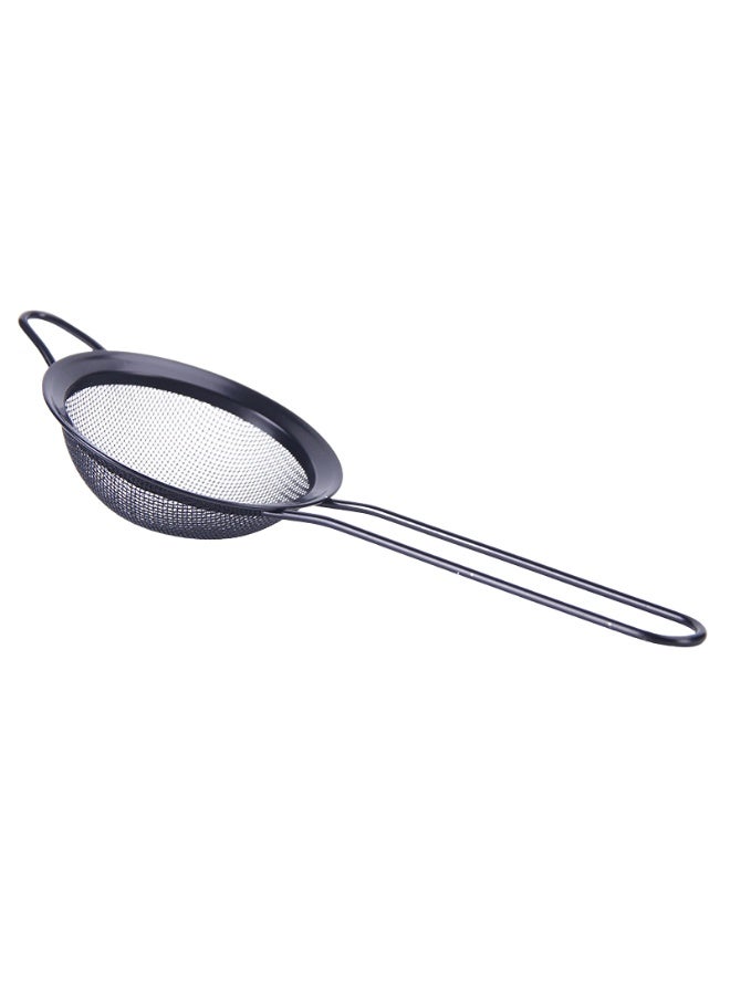 مصفاة مطبخ، مصفاة شبكية دقيقة من الفولاذ المقاوم للصدأ بمقبض للطعام والنودلز والخضروات، 8 سم - Image 3