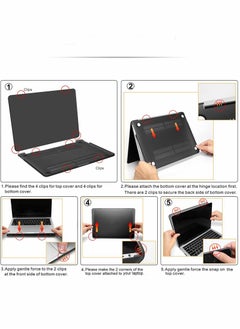 Generic with MacBook Pro 13 inch Case 2020-2016 Release A2338 M1 A2289 A2251 A2159 A1989 A1706 A1708 with/Without Touch Bar Screen & Protector Plastic Hard Shell Case Cover  - Image 4