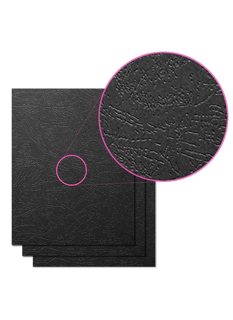 [100 Pack] Black Binding Cover [A4] 230 GSM - Durable Protective Sheets for Presentations, Reports, and Documents - Compatible with Comb & Wire Binding Machines