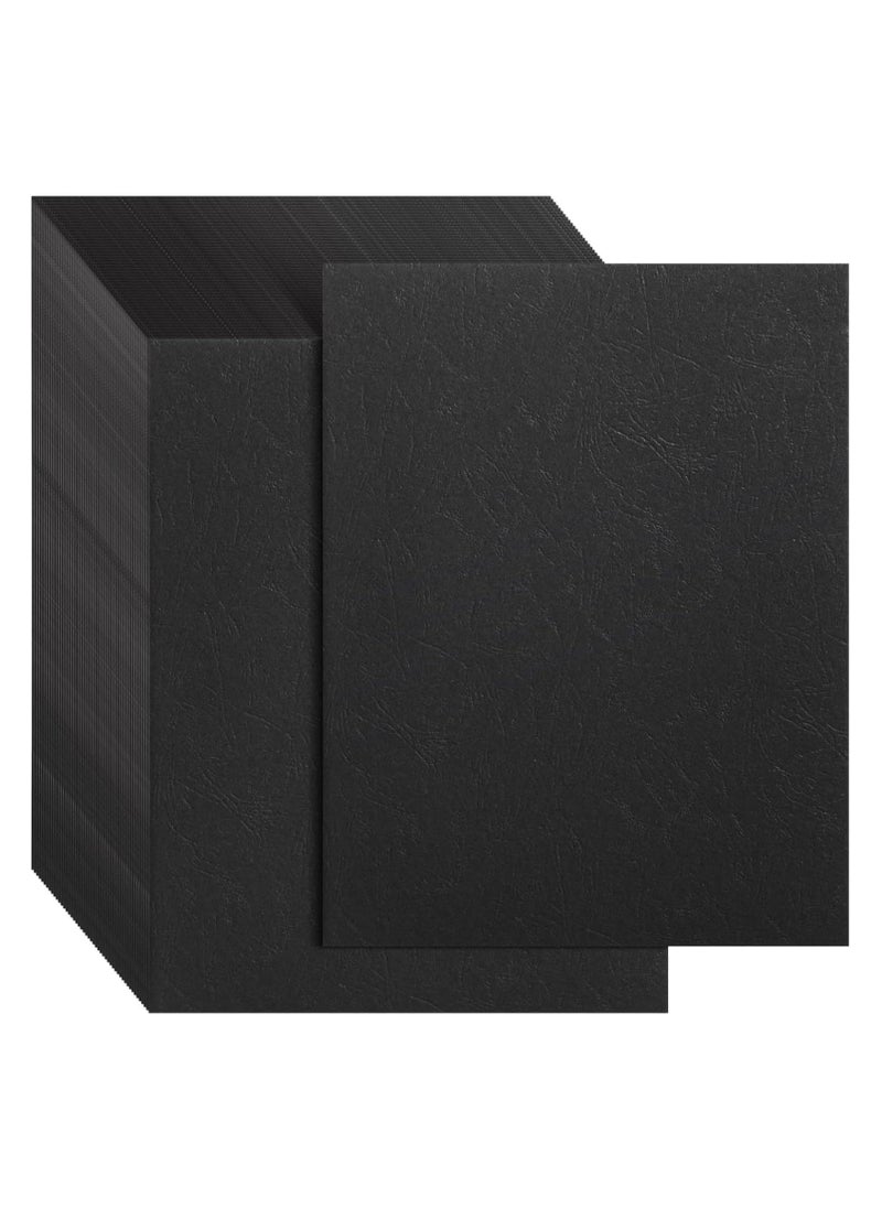 MARKQ [100 Pack] Black Binding Cover [A4] 230 GSM - Durable Protective Sheets for Presentations, Reports, and Documents - Compatible with Comb & Wire Binding Machines  - Image 3