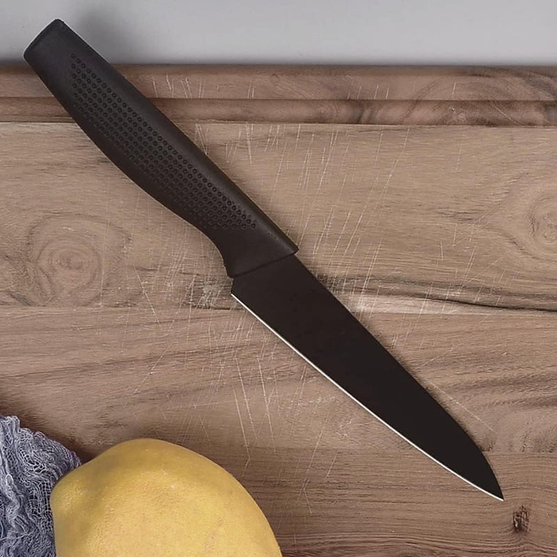 KASQUE Black Kitchen Knife Professional Paring Stylish Knife 9 Inch High Carbon Stainless Steel Ultra Sharp Cooking Knife for Kitchen Cooking 1 Piece Paring Knife - Image 3