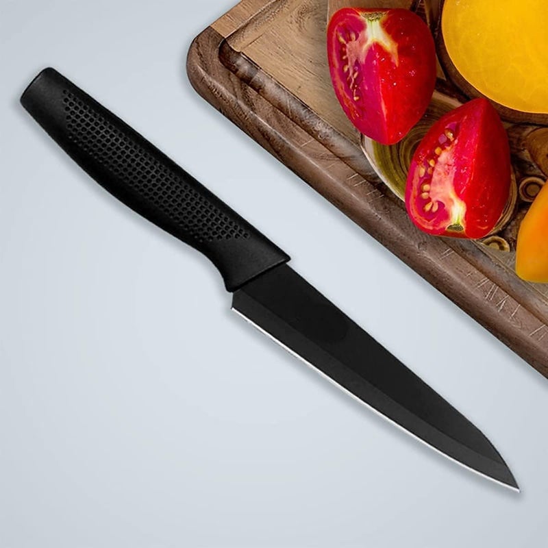 KASQUE Black Kitchen Knife Professional Paring Stylish Knife 9 Inch High Carbon Stainless Steel Ultra Sharp Cooking Knife for Kitchen Cooking 1 Piece Paring Knife - Image 2