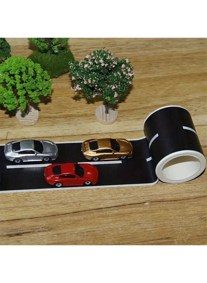 DIY Dollhouse Miniature Car Track Model 1pc Easy Tear Off Adhesive Tape Decorative Accessory For Miniature Cars Ideal For Dollhouse And Miniature Scene Layouts - Image 1