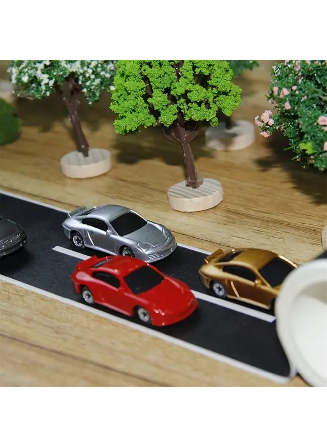 DIY Dollhouse Miniature Car Track Model 1pc Easy Tear Off Adhesive Tape Decorative Accessory For Miniature Cars Ideal For Dollhouse And Miniature Scene Layouts - Image 4