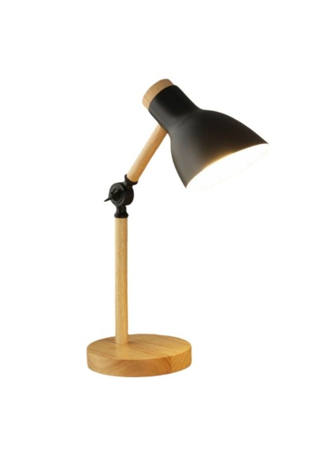 اباجوره مصباح مكتب  هندسيه خشبية + لمبه ١٢ وات ابيض  - Image 2