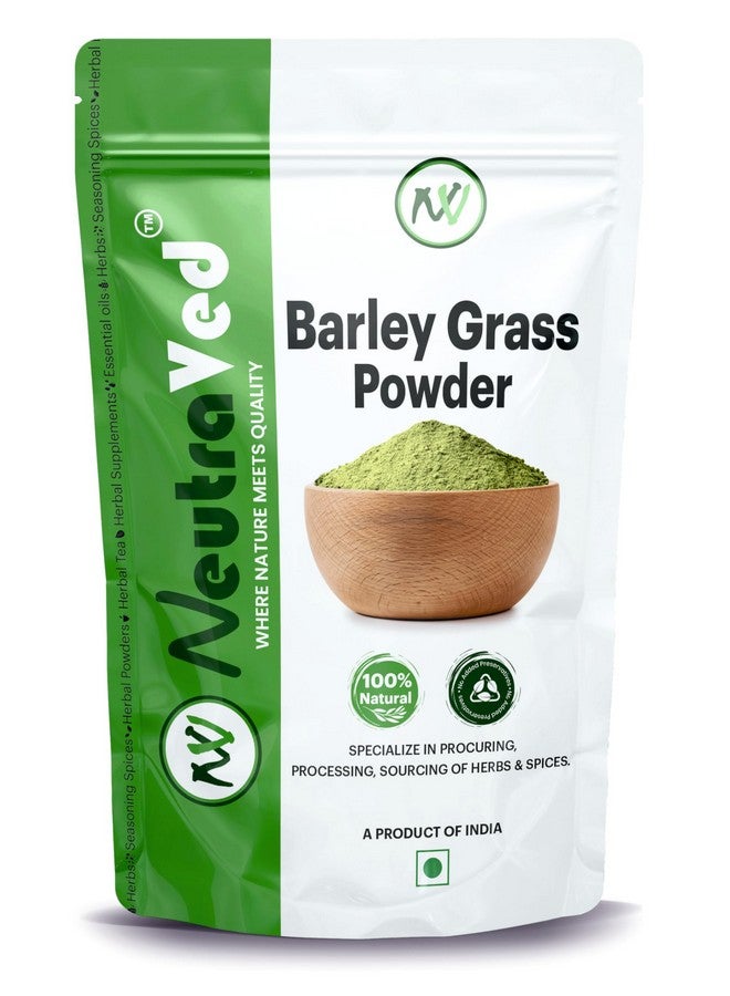 NeutraVed Barley Grass Powder, 200gm | Vegan, Gluten-Free | Rich in Fiber, Fatty Acids & Minerals | Superfood Immunity Support 200g - Image 1