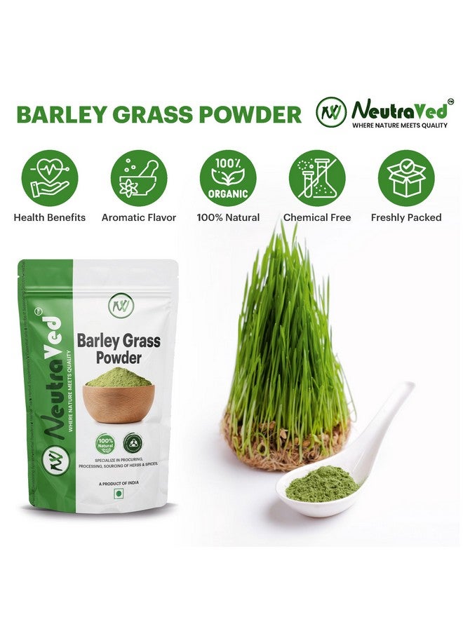 NeutraVed Barley Grass Powder, 200gm | Vegan, Gluten-Free | Rich in Fiber, Fatty Acids & Minerals | Superfood Immunity Support 200g - Image 4
