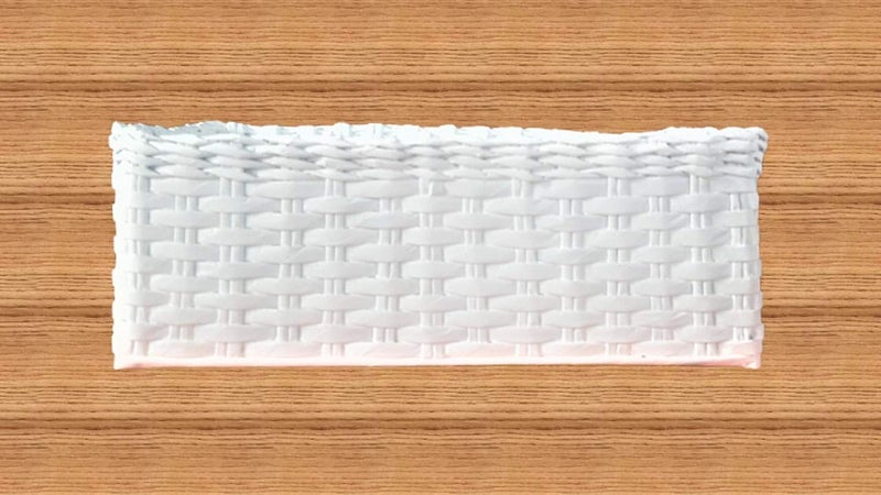 Sonas Creation Paperus White Premium Storage Basket for Cosmetics Accessories Organizer for Washrooms Kitchens Wardrobes 55 H X 7 W X 14 L in Inches Ecofriendly Handmade of Paper Ropes - Image 4