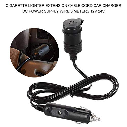 SPARKEL 12V Car Cigarette Lighter Socket Extension Cable 2.0M Male to Female - Image 5