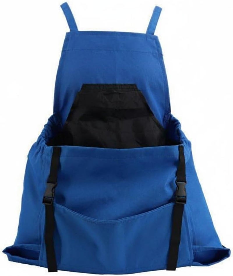 Quick Release Harvesting Apron Adjustable Straps Fruit Picking Apron Waterproof Gardening Gear for Gardeners, Farmers, Orchard, Farm, Array, Blue - Image 1