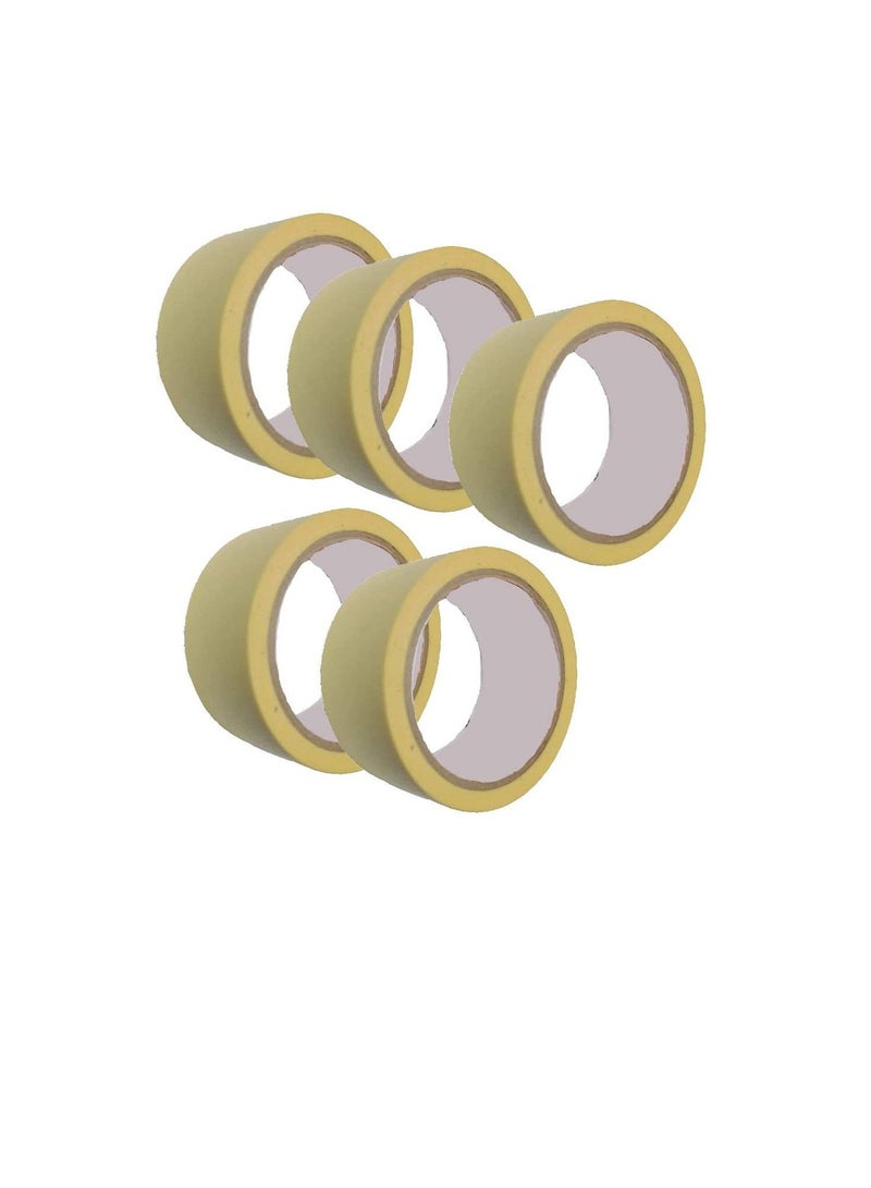 Generic Automotive Self Adhesive Masking Tape for Painting, Labelling, Packing, Craft, Art, Home, Office, School Etc… (1.5 Inch - Pack of 5)  - Image 3