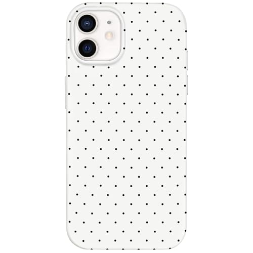 Hython for iPhone 11 Case Cute Polka Dot Aesthetic Design Simple Cover 6.1", Thin Slim Anti-Scratch Soft TPU Bumper Shockproof Rubber Protective Phone Cases for Women Girls Girly Boys, White - Image 1