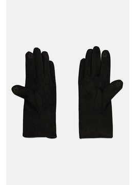 London Fog Women 1 Pair Warmth Indicator Gloves, Black  - Image 2
