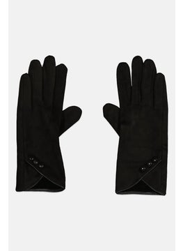 London Fog Women 1 Pair Warmth Indicator Gloves, Black  - Image 1